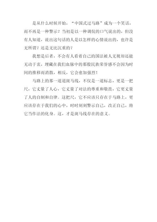 那一道永存的斑马线作文.docx