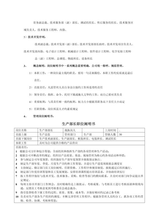 科技发展公司部门负责人职位专项说明书.docx