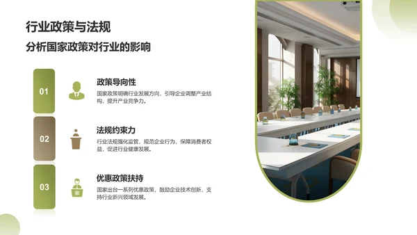 绿色商务风年度工作目标达成情况分析PPT模板