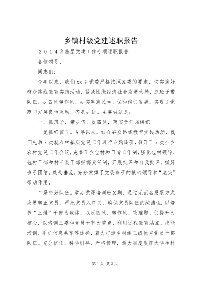 乡镇村级党建述职报告.docx