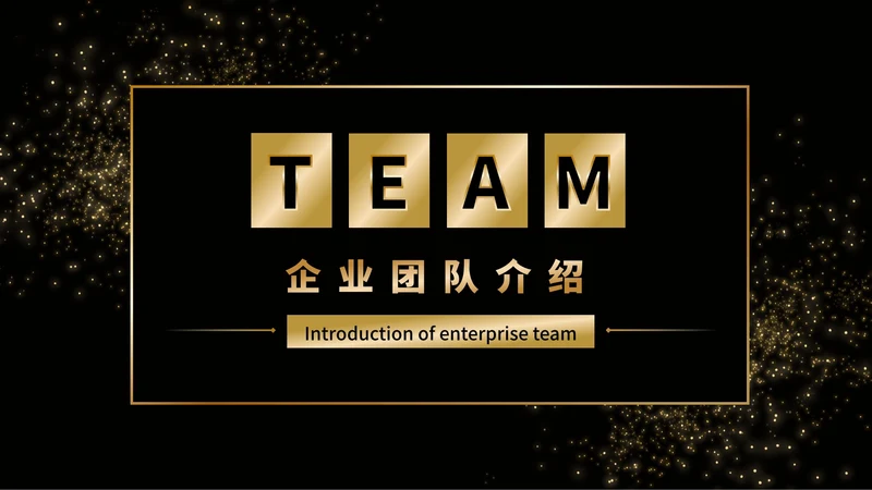 黑金商务企业团队成员介绍PPT模板
