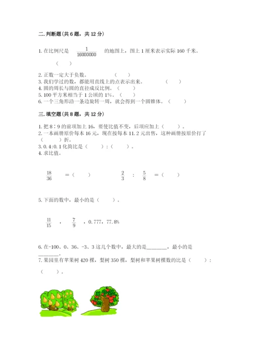 北师大版六年级下册数学期末测试卷【有一套】.docx