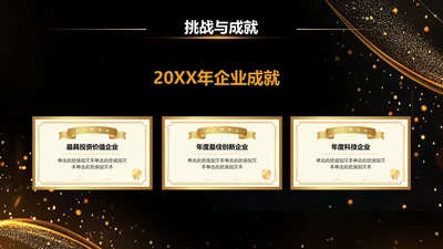 创意风颁奖PPT列表
