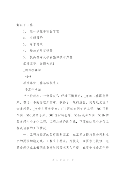 项目单位工作总结报告5篇.docx