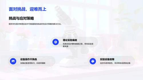 物理实验操作与分析PPT模板