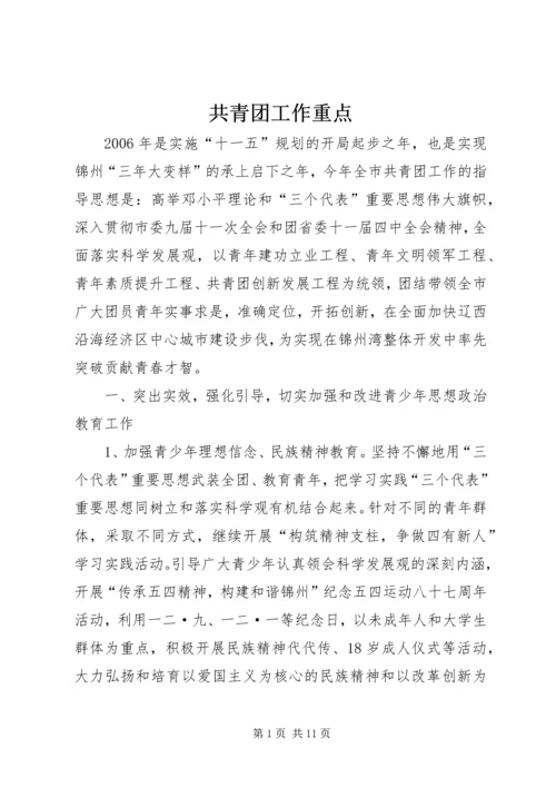 共青团工作重点.docx