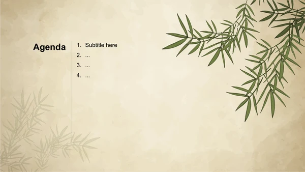绿色水墨风教育培训PPT主题