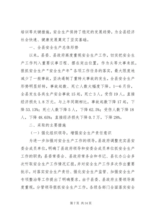 乡镇安委会某年下半年重点工作任务落实分工方案.docx