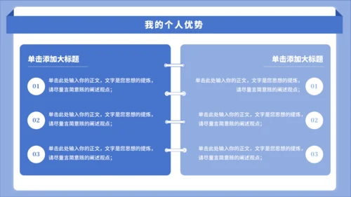 蓝色简约风大学竞选班委PPT模板