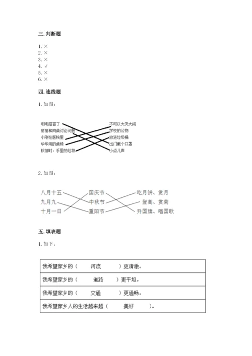 部编版二年级上册道德与法治 期末测试卷【b卷】.docx