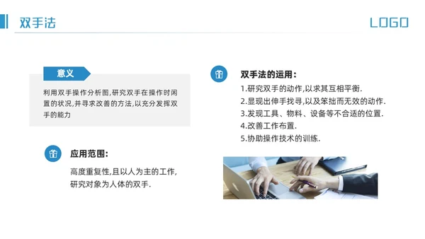 蓝色简约IE七大手法培训PPT模板宣传PPT动态PPT