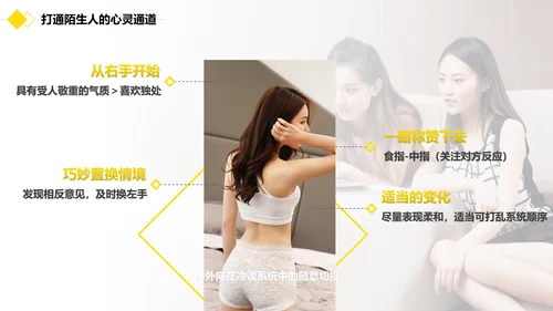 黑黄暖色冷读术人心沟通技巧教学PPT课件