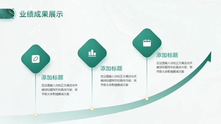 绿色商务风工作总结工作汇报通用PPT模板