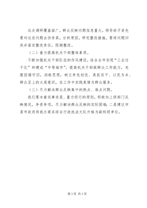 商管办四风问题调研报告.docx