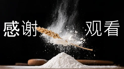 黑色橙色简约风中国面食介绍PPT模板
