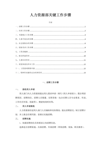 人力资源部工作综合流程.docx