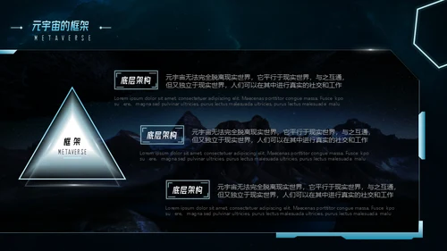 元宇宙科技未来已来通用PPT模板