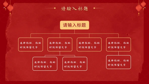 红色卡通中国风迎春纳福欢庆龙年班会PPT模板