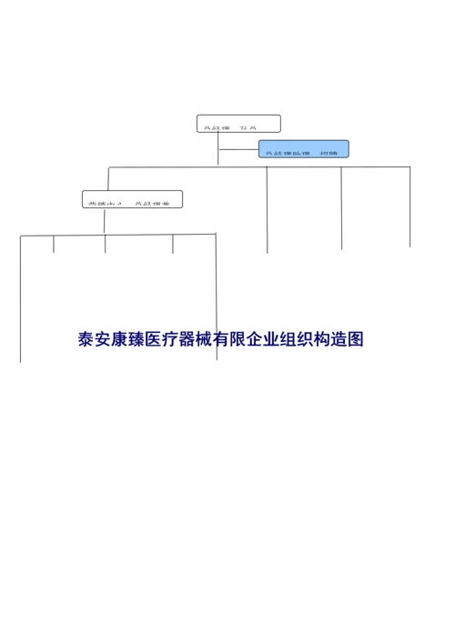 医疗器械有限公司组织管理手册.docx