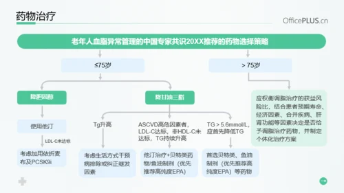 浅绿色医疗风患者高血脂教育PPT模板