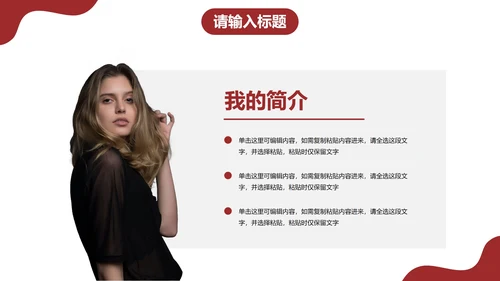 简约几何线条个人求职简历PPT模板