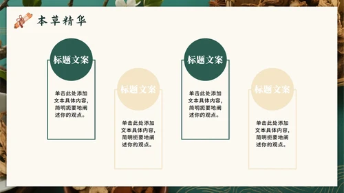 绿色高级中国风中医中药传统文化科普PPT模板