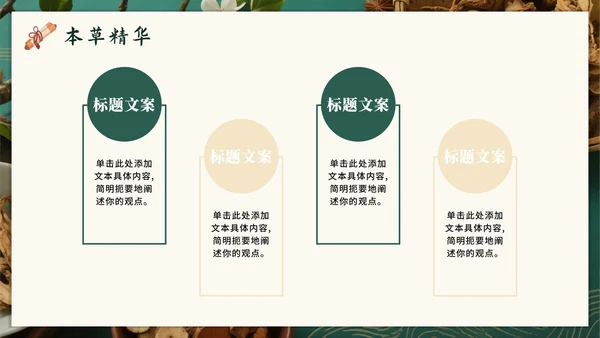 绿色高级中国风中医中药传统文化科普PPT模板