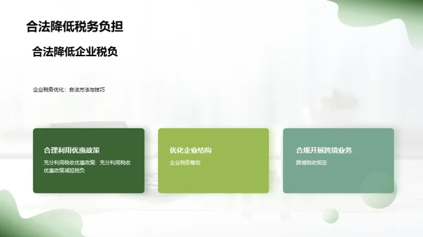 税务筹划和合规管理
