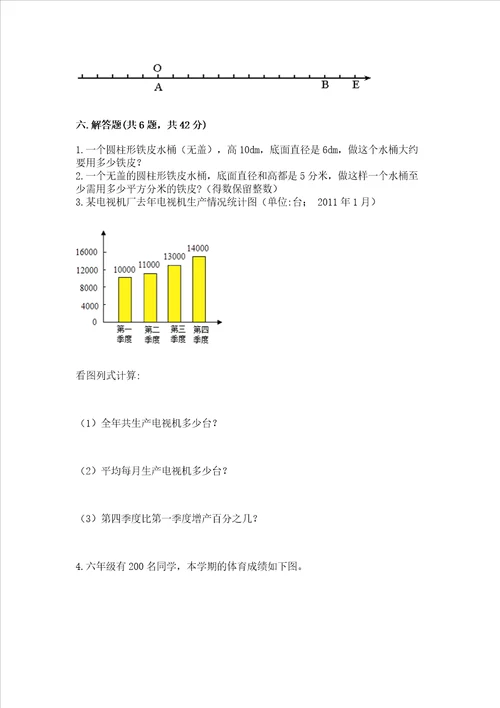 沪教版六年级下学期期末质量监测数学试题汇总