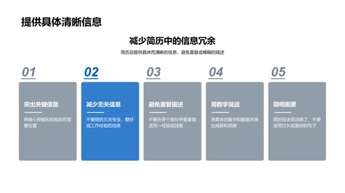 简历制作技巧讲解PPT模板