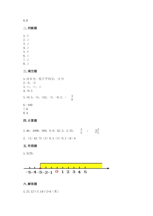 北师大版六年级下册数学 期末检测卷精品【名师系列】.docx