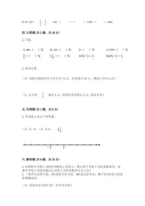 上虞市六年级下册数学期末测试卷精品含答案.docx