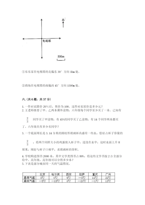 北师大版六年级数学下学期期末测试题（考点提分）.docx