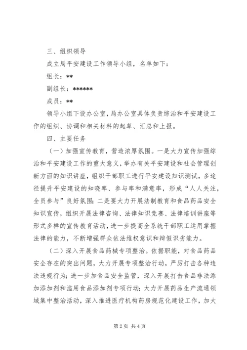 食品药品监督局综治工作方案.docx