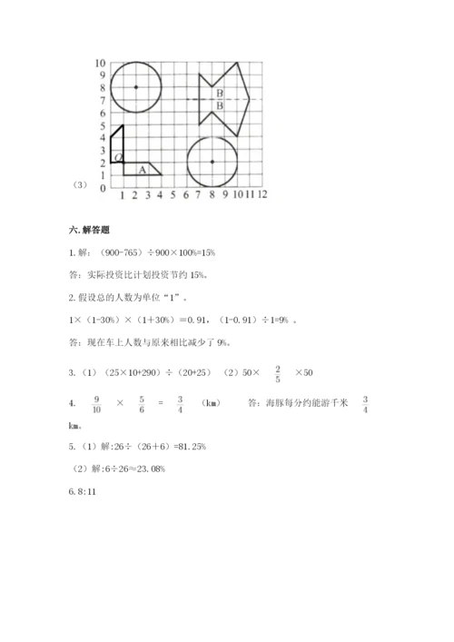 小学六年级上册数学期末测试卷带答案（典型题）.docx