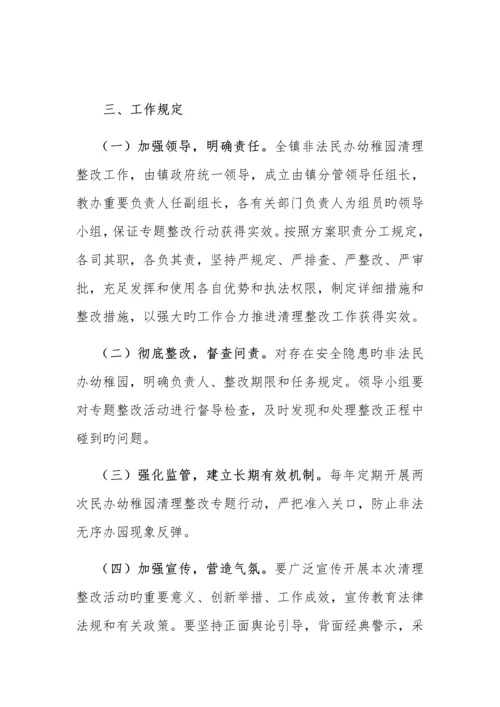 桃林镇民办幼儿园清理整治专项行动方案.docx