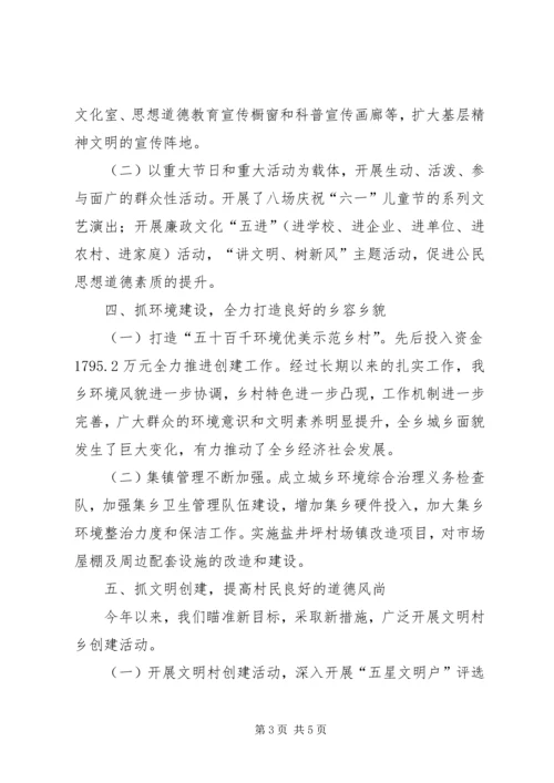 乡镇精神文明建设总结范文.docx