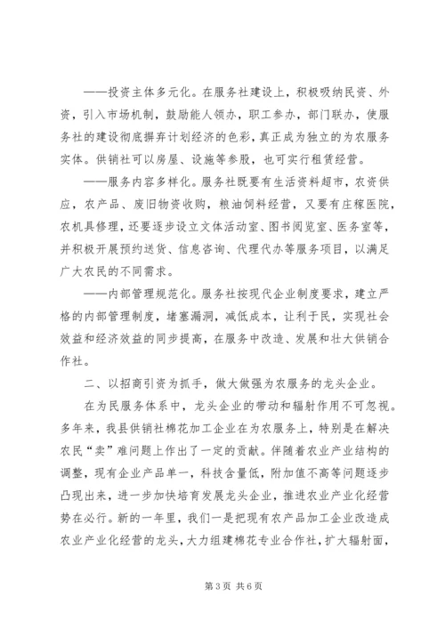 供销社年度工作目标措施 (5).docx