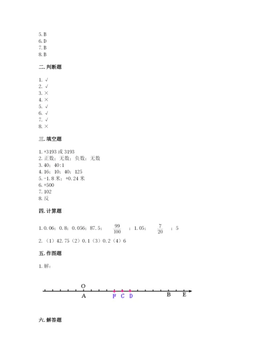 沪教版小学数学六年级下册期末检测试题附答案【研优卷】.docx