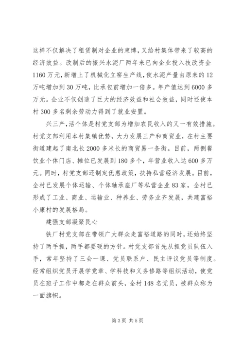 村党支部先进事迹.docx