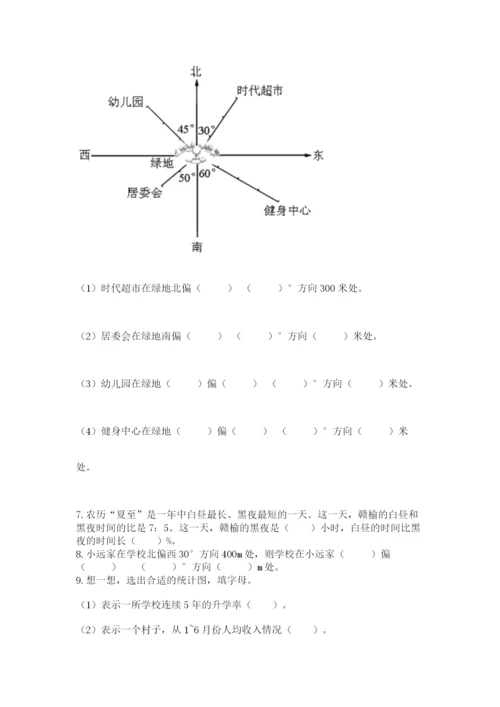 2022六年级上册数学期末考试试卷含答案【轻巧夺冠】.docx