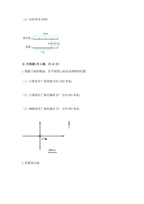 人教版六年级上册数学期末检测卷精品有答案.docx