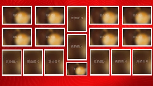 红色喜庆祝寿片头寿星寿宴庆典大寿PPT模板