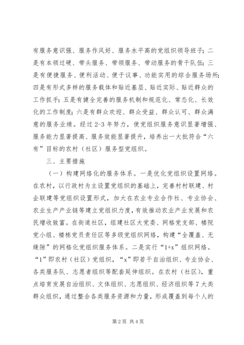 村党支部基层组织建设实施意见.docx