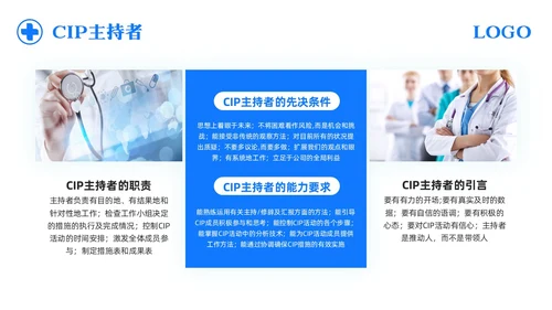 蓝色简约护理CIP改进项目PPT模板宣传PPT动态PPT改善