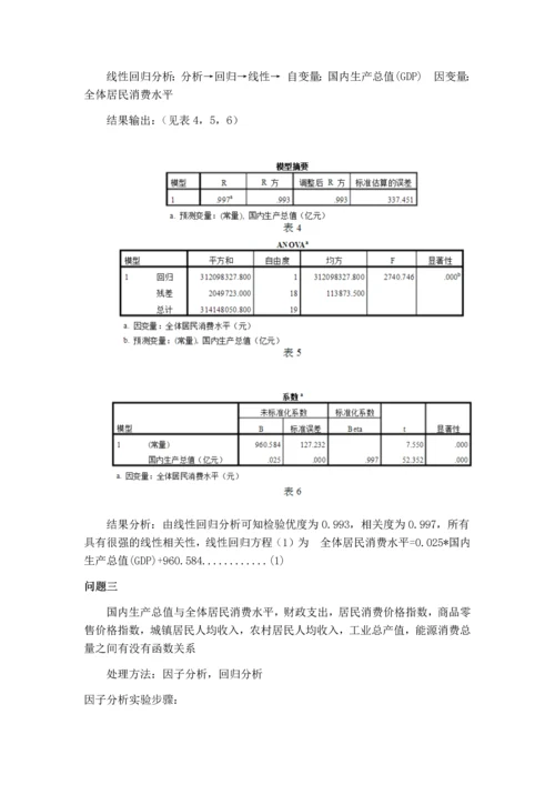 SPSS课程设计--SPSS在经济中的应用分析.docx