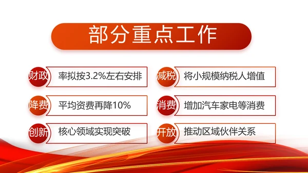 红色党支部工作总结汇报动态PPT党课