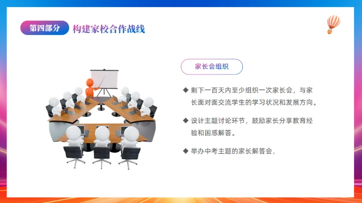 中考高考倒记时奋战百日班主任会议通用PPT模板