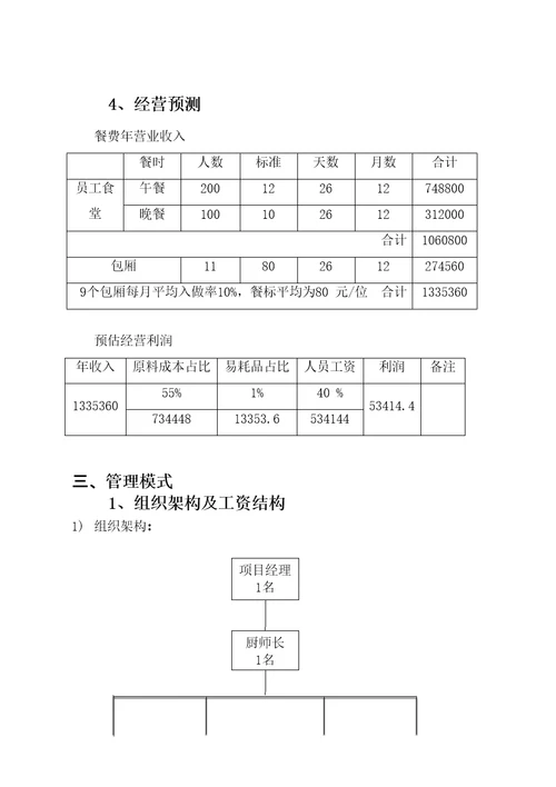 餐厅经营管理模式培训资料