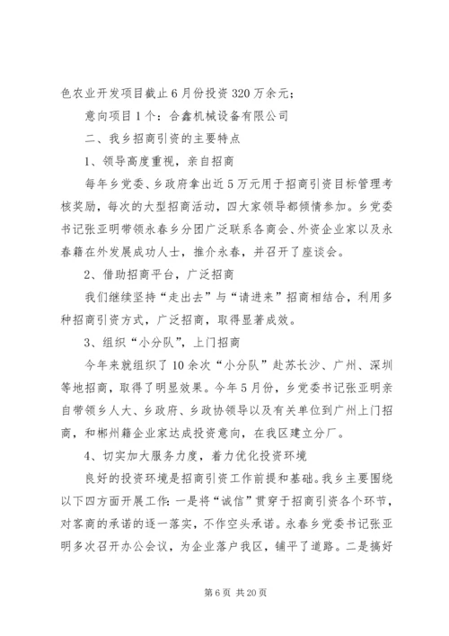 乡镇招商引资年终个人工作总结.docx